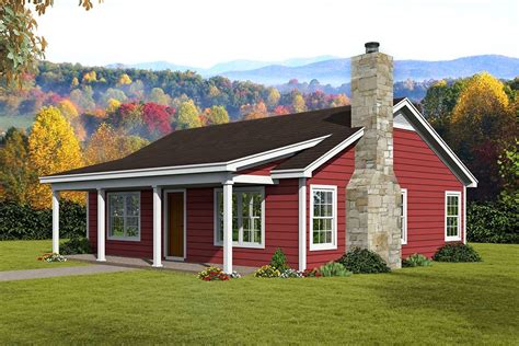 House Plan 940-00139 - Cabin Plan: 900 Square Feet, 2 Bedrooms, 1 ...