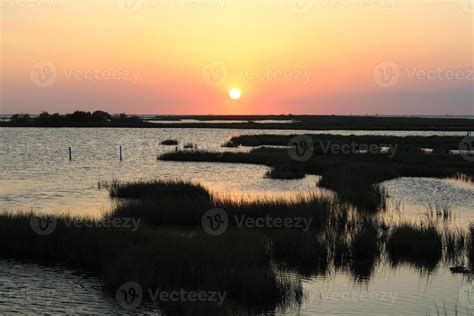 Sunset at San Antonio Bay, Texas. 43287053 Stock Photo at Vecteezy