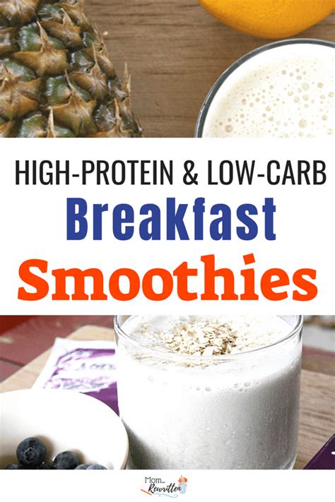 High Protein and Low Carb Smoothie Recipes for Breakfast