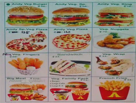 Andy Burger King Menu, Menu for Andy Burger King, Virar, Mumbai - Zomato