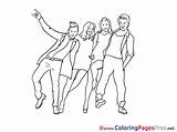 Party Coloring Pages For Free sketch template