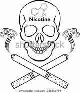 Anti Smoking Coloring Sheets Black And White Pages sketch template