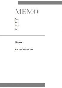 Free Microsoft Word Memo Template