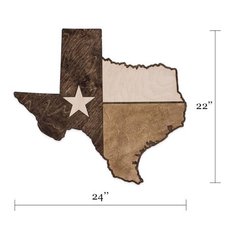 Texas Lone Star Flag Tri-Tone Wood Wall Art | Country Rebel