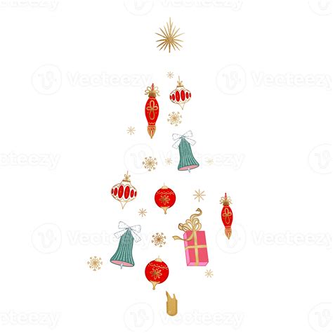 White Vintage Christmas Tree 32752823 PNG