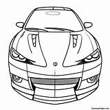 Sporty Jdm Car With Spoiler Coloring Page  Pagescom sketch template