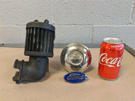 ORIGINAL MODEL A FORD *RADIATOR EMBLEM & HUBCAP & AIR FILTER* | #3925840424