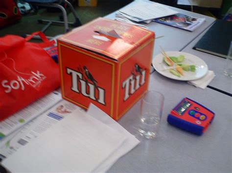 Tui is a NZ Beer. This was the drawing box at a vendor boo… | Flickr