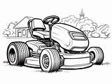 Zero Turn Lawn Mower Coloring Pages sketch template