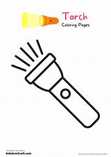 Torch Coloring Printable Bright Colors Favorite Sketch Page sketch template