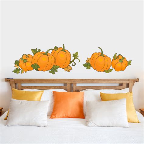 Removable Autumn Pumpkin Vinyl Decals | Wallums