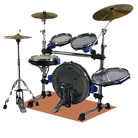 Traps Drums A400 5-Piece Portable Acoustic Drum Set with Hi-Hat Stand ...