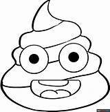 Poop Emoji Coloring Page  Easy Drawing Guides sketch template
