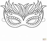 Venetian Masks Coloring Book For Adults sketch template