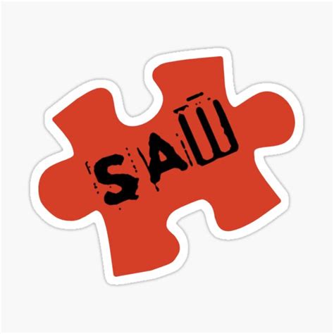 "Saw Spiral Jigsaw Puzzle Logo" Sticker for Sale by Blacksoulgear | Redbubble