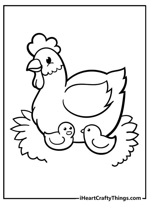 Farm Animals Coloring Pages For Toddlers