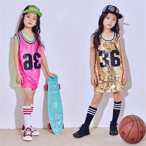 New Child Hip Hop Clothes Dance Costumes For Girls Modern Jazz Dance ...