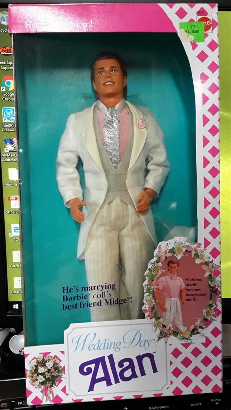 Alan Doll Groom of Midge Foreign #9607 New NRFB 1990 Mattel, inc. 3+ | eBay Barbie Happy Family ...