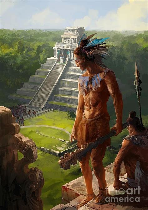 Aztec Warrior Paintings