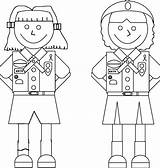 Fun And Engaging Girl Scout Coloring Pages For Brownies sketch template