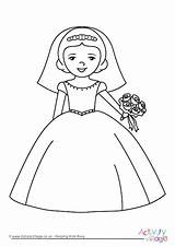 Beautiful Bride Coloring Pages Sketch Page sketch template