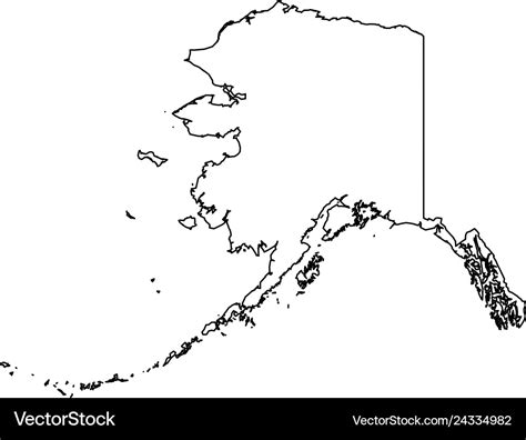 Map Of Alaska Outline