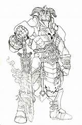 Orc Coloring Pages sketch template