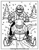 Snowmobile Coloring Pages Free PDF Printables  Coloring Sheets For Kids sketch template