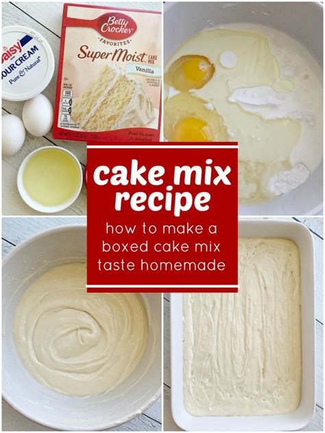 How To Make Cake Mix Taste Homemade Pinterest - Cake Walls