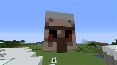 Iron Golem head to house my iron farm. Each "pixel" is 5 x 5 : Minecraft