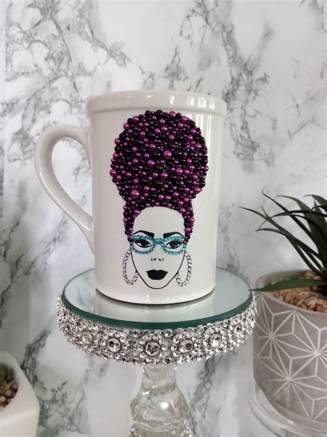 Grace Queen Bling Coffee Mug Purple Passion, Personalized Mugs, Custom ...