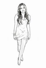 Miley Cyrus Celebrity Coloring Page Created By Dan Newburn  Color sketch template