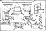 Coloring Pages Of Furniture sketch template