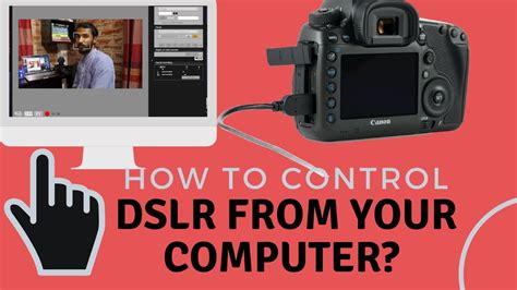 How to connect DSLR camera to computer for live view shooting? - YouTube