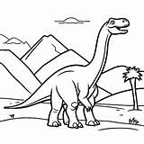 Brachiosaurus dinosaur coloring Page Lulu Pages sketch template