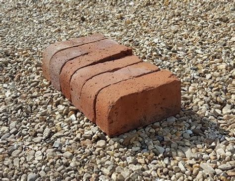 3" Single Bullnose Brick Red (Sandblasted) - Watling Reclamation