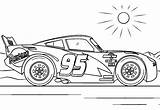 Lightning McQueen Is Driving coloring Page  Download Print Or Color sketch template