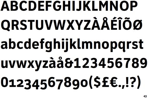 Identifont - Clearview Text Bold Condensed