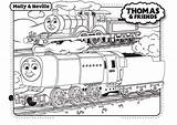 Thomas The Train Christmas Coloring Pages sketch template