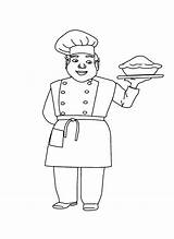 Chef Coloring Pages sketch template