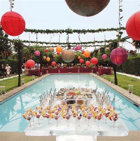 Cool pool party decor ideas | Pool wedding, Pool party decorations ...