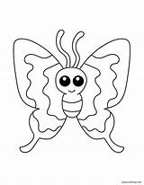 Schmetterling Colorear Mariposa Vlinder Kleurplaat Papillon Disegno  sketch template