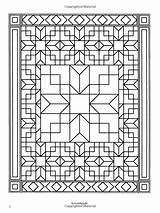 Traditional Patchwork Quilt Designs Dover Design Coloring Books sketch template