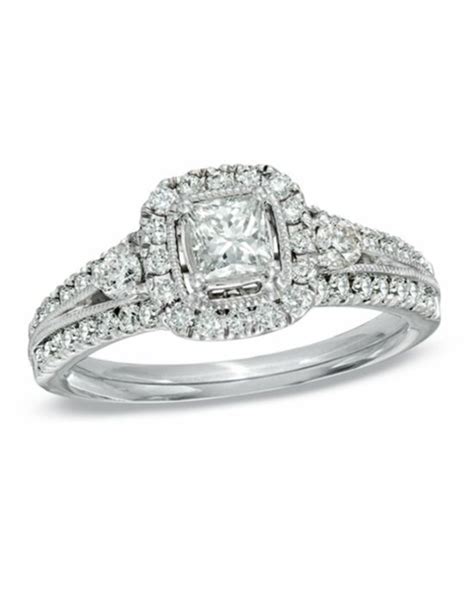 Celebration Diamond Collection at Zales Celebration 102® 1-1/4 CT. T.W. Princess-Cut Diamond ...