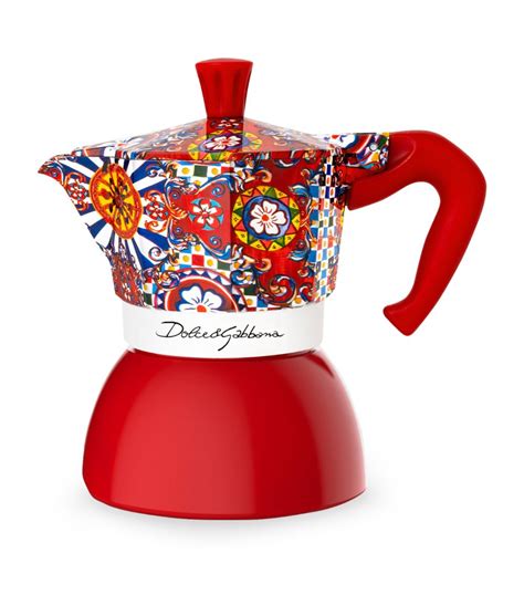 Dolce & Gabbana Casa x Bialetti Large Moka Induction 4-Cup Coffee Maker ...