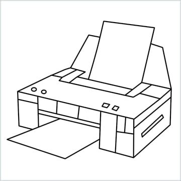 How To Draw A Printer Step by Step - [9 Easy Phase]