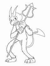 El Diablo Para Colorear Imprimir E Dibujar –ColoringOnlyCom sketch template