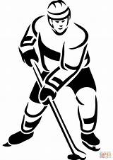 Hockey Player coloring Page  Free Printable Coloring Pages sketch template