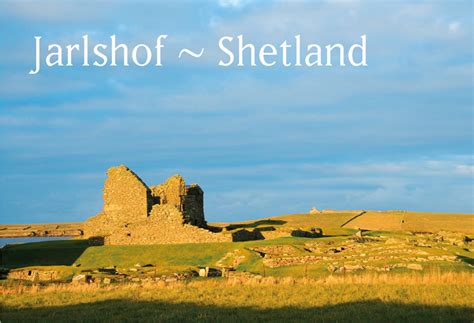 Photographic Magnet Jarlshof Shetland pack of 5 - Island Blue