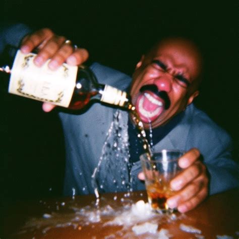 Crying Steve Harvey Spilling Alcohol While Pouring a Glass | AI Steve ...